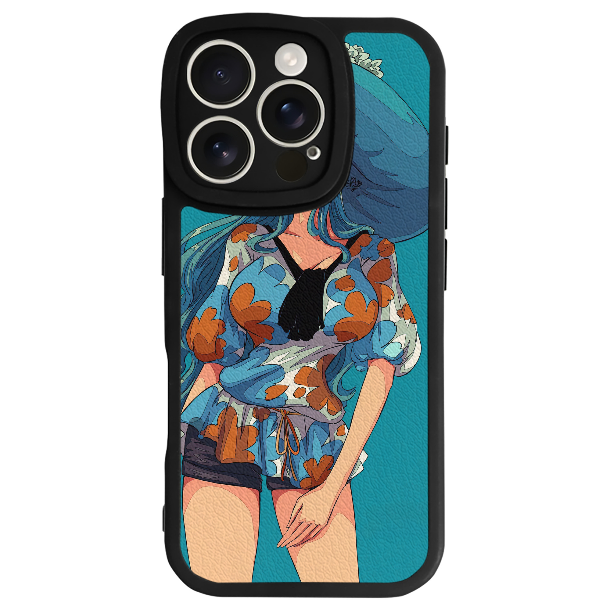 （画像用） ワンピース ONE PIECE 【iPhone 16シリーズ対応】シリコンスマホケース（レザー調） 材質：シリコン